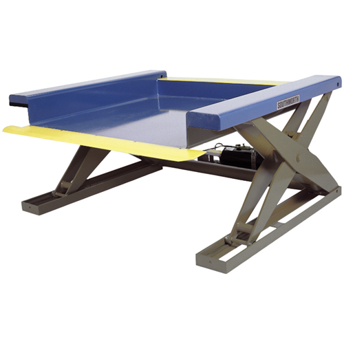 Hydraulic Floor-Height Scissor Lift Tables, Steel, 2000 lbs. Capacity Duraquip Inc