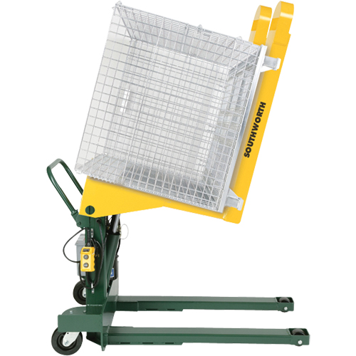 Portable Hydraulic E-Z Reach Tilter, 85° Tilt, 2000 lbs. Capacity, 40" L x 24-1/2" W Duraquip Inc