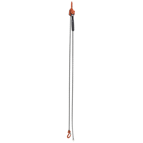 Mini Lever Hoist, 10' Lift, 1000 lbs. (0.5 tons) Capacity, Steel Chain Duraquip Inc