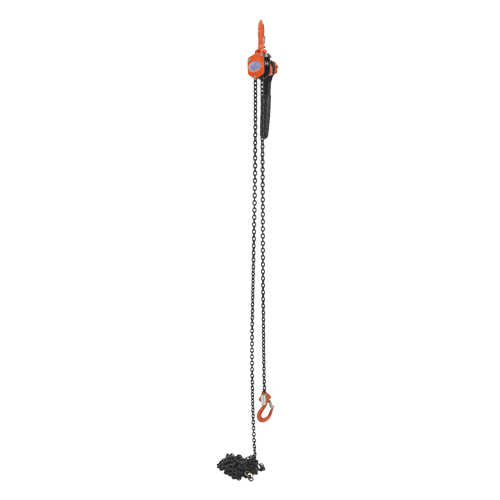 Mini Lever Hoist, 15' Lift, 1000 lbs. (0.5 tons) Capacity, Steel Chain Duraquip Inc