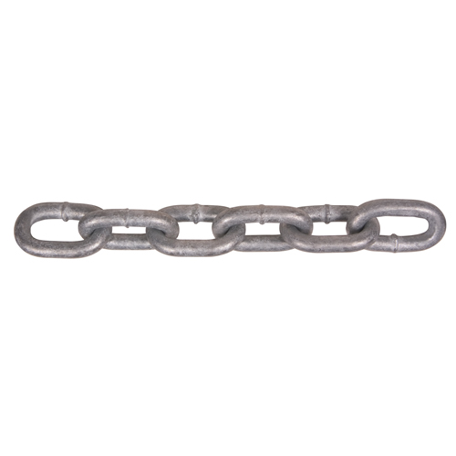 Chaînes galvanis&eacute;es par immersion &agrave; chaud, Acier au carbone, 1/8" x 1250' (381 m) l, Calibre 30, Charge d'utilisation 325 lb (0,1625 tonne) Duraquip Inc