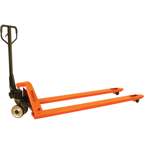 Long Fork Pallet Truck, 70" L x 27" W, 4400 lbs. Capacity Duraquip Inc