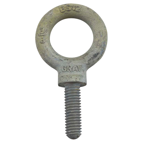 Eye Bolt, 2-13/16" Dia., 2" L, Galvanized, 7200 lbs. (3.6 tons) Capacity Duraquip Inc