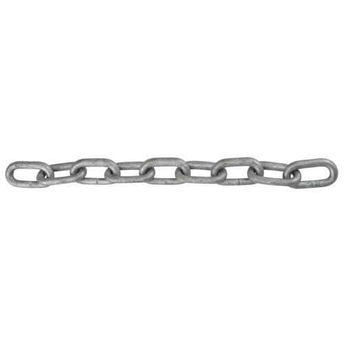 Chaîne &agrave; maillon droit, Acier &agrave; faible teneur en carbone, 1" x 100' (30,4 m) l, Calibre 30, Charge d'utilisation 17 900 lb (8,95 tonnes) Duraquip Inc