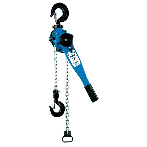 Bravo&reg; Lever Chain Hoist, 15' Lift, 1500 lbs. (0.75 tons) Capacity, Grade 80 Chain Duraquip Inc