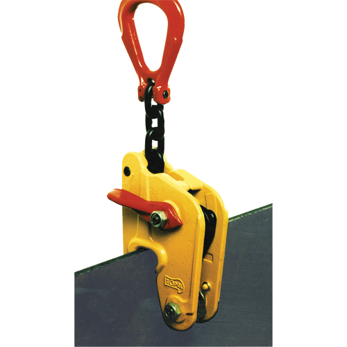 Pince &agrave; t&ocirc;le multipositions de prise automatique Topal NK1-40-60, 3300 lb (1,65 tonne), Ouverture de la m&acirc;choire de 1-5/8" - 2-5/16" Duraquip Inc