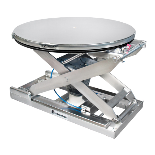 EZ Loader&reg; SS Self-Levelling Pallet Positioner - 100% Stainless Steel, 43" L x 43" W, 4000 lbs. Cap. Duraquip Inc