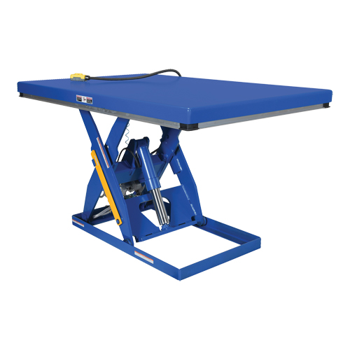 Hydraulic Scissor Lift Table, Steel, 72" L x 48" W, 3000 lbs. Cap. Duraquip Inc