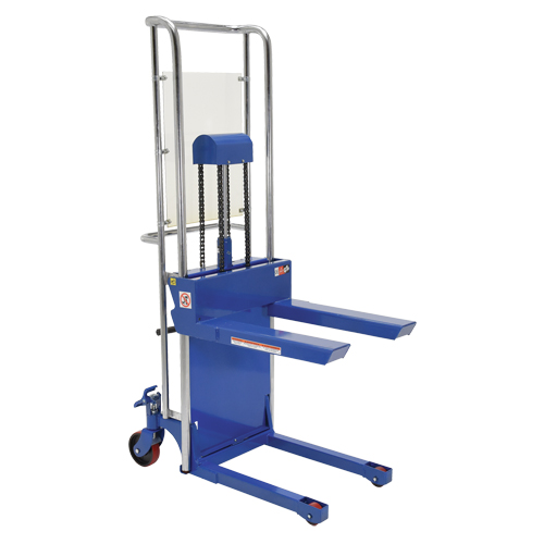 Gerbeur Hefti-Lift, M&eacute;canisme Pompe au pied, Capacit&eacute; de 880 lb, Levage max de 59" Duraquip Inc