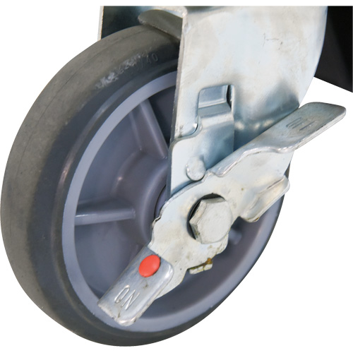 Narrow Mast Powered Lift Stacker, Electric Operated, 1000 lbs. Capacity, 63" Max Lift Duraquip Inc