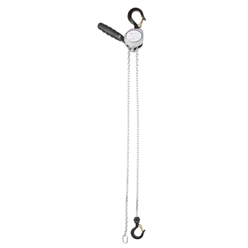 Mini Lever Hoist, 5' Lift, 1100 lbs. (0.55 tons) Capacity, Zinc Plated Chain Duraquip Inc