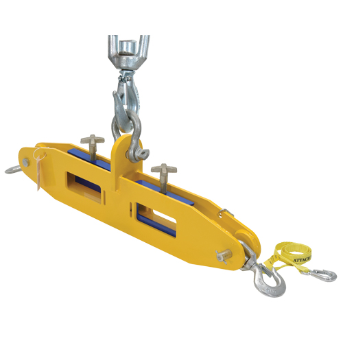 Poutre de levage pour chariot &eacute;l&eacute;vateur, Ouverture des fourches 7" x 2-1/2" Duraquip Inc