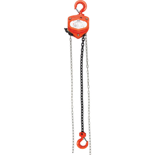 Chain Hoist, 10' Lift, 10000 lbs. (5 tons) Capacity, Alloy Steel Chain Duraquip Inc