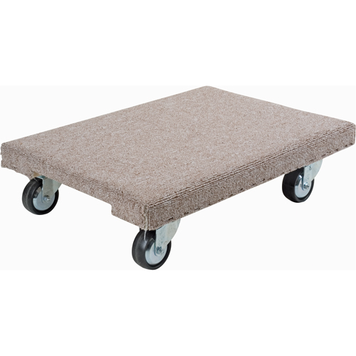 Wood Dollies - Medium-Duty, Polyolefin Wheels, 900 lbs. Capacity, 18" W x 24" D x 7" H Duraquip Inc
