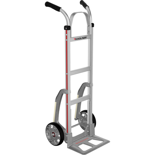 Knocked Down Hand Truck, Dual Handle, Aluminum, 48" Height, 500 lbs. Capacity Duraquip Inc