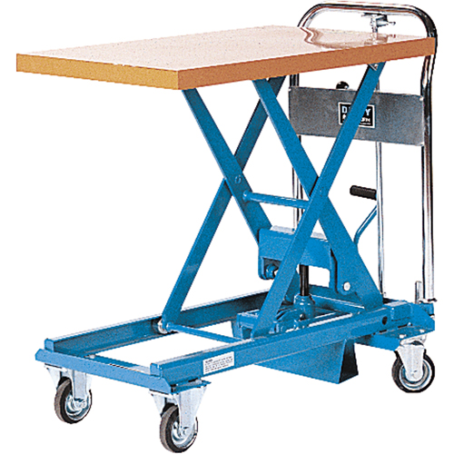 Table &eacute;l&eacute;vatrice &agrave; ciseaux Dandy Lift, 31-1/2" lo x 19-7/10" la, Acier, Capacit&eacute; 550 lb Duraquip Inc