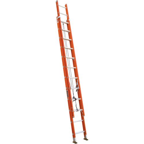 Industrial Heavy-Duty Extension Ladders, 300 lbs. Cap., 21' H, Grade 1A Duraquip Inc