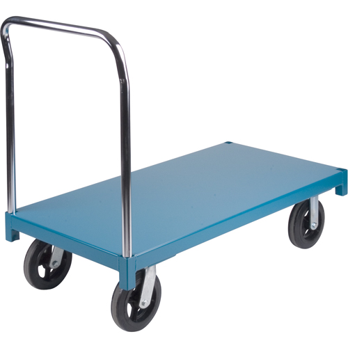 Heavy-Duty Platform Truck, 48" L x 24" W, 2000 lbs. Capacity, Rubber Casters Duraquip Inc