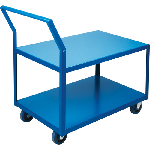 Chariots Surbaiss&eacute;s Robustes, 2 niveaux, 18" la x 30" p x 40" h, 1200 lb Cap Duraquip Inc