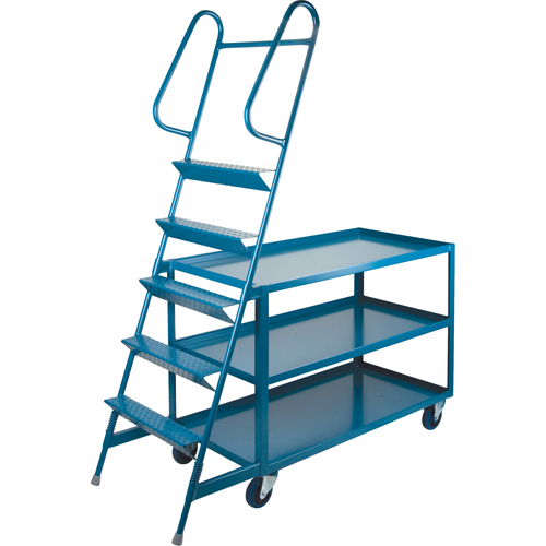 Chariots &agrave; cueillette, Acier, 24" la x 64" p, 3 tablettes, Capacit&eacute; 1200 lb Duraquip Inc