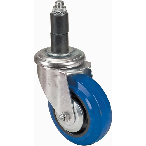 Rubber Stem Caster, Swivel, 4" (101.6 mm) Dia. Duraquip Inc