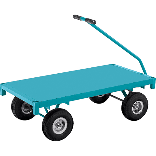 Platform Trucks - Ergonomic Platform Wagon Trucks, 24" W x 48" L, 1000 lbs. Capacity Duraquip Inc
