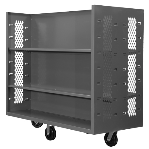 Chariots en treillis m&eacute;tallique, Acier, 30" x 54" x 60", Capacit&eacute; 1500 lb Duraquip Inc