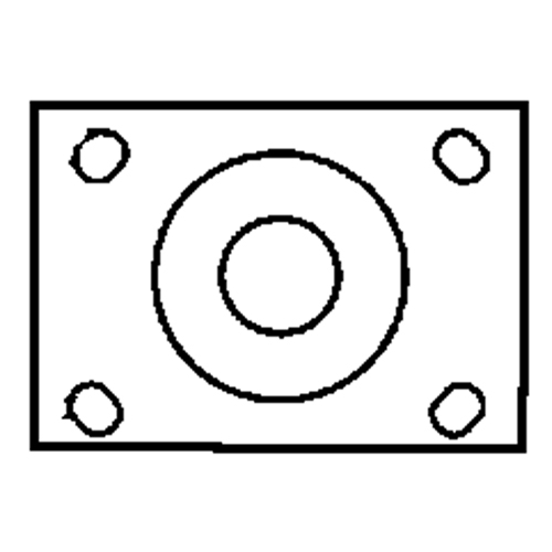 Roulette &agrave; freinage complet, Pivotant avec frein, 6" (152,4 mm), Caoutchouc, 450 lb (204 kg) Duraquip Inc