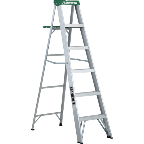Commercial Duty Stepladders (2400 Series), 6', Aluminum, 225 lbs. Capacity, Type 2 Duraquip Inc