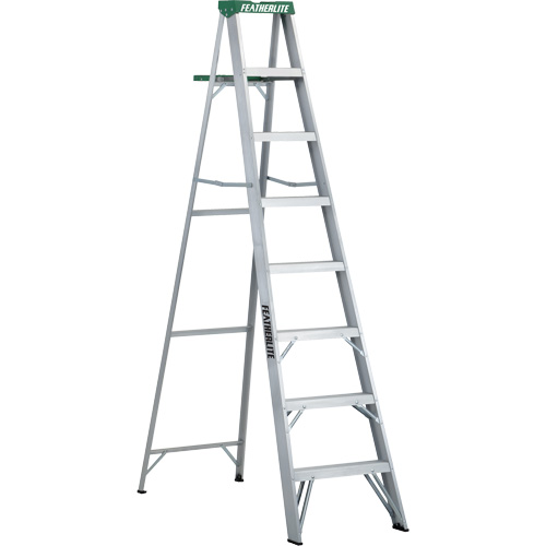 Commercial Duty Stepladders (2400 Series), 8', Aluminum, 225 lbs. Capacity, Type 2 Duraquip Inc