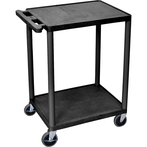 Chariot utilitaire, 2 tiers, 18" x 33" x 24", Capacit&eacute; 400 lb Duraquip Inc