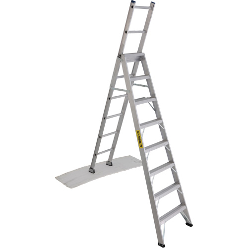 2700 Series Industrial Duty Multi-Way Ladders, 8', Aluminum, 250 lbs. Cap., ANSI 1, CSA 1 Duraquip Inc