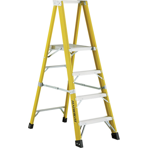 Industrial Heavy-Duty Platform Stepladders (6500 Series), 6', 300 lbs. Cap. Duraquip Inc