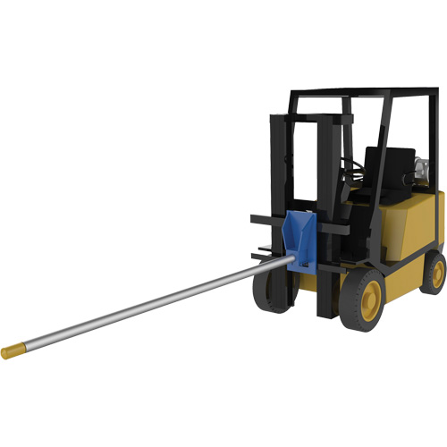 Fl&egrave;che de chariot &eacute;l&eacute;vateur pour tapis, 108-1/2" longueur, Install&eacute; sur tablier, Capacit&eacute; de 2500 lb Duraquip Inc