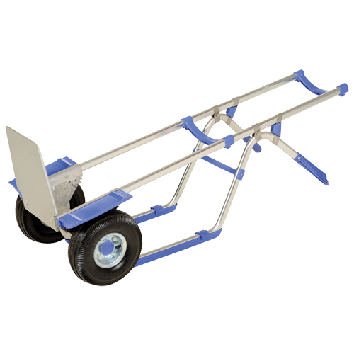 Ergonomic Hand Truck, Combination Handle, Aluminum, 52" Height, 350 lbs. Capacity Duraquip Inc