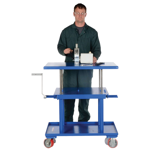 Hydraulic Lift Table, 24" L x 36" W, Steel, 2000 lbs. Capacity Duraquip Inc