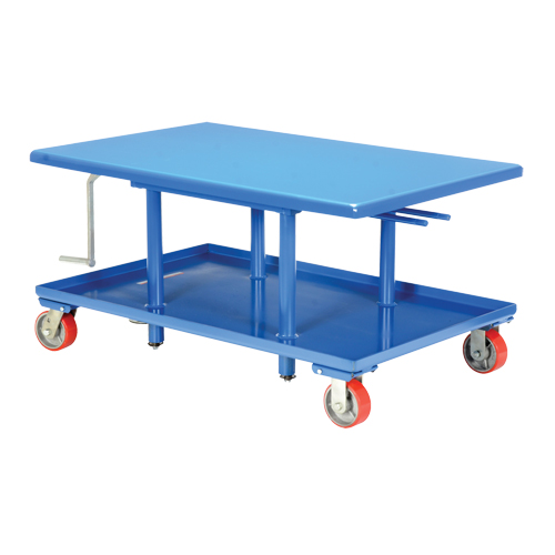 Post Lift Table, 42" L x 30" W, Steel, 2000 lbs. Capacity Duraquip Inc