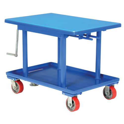 Hydraulic Lift Table, 24" L x 36" W, Steel, 2000 lbs. Capacity Duraquip Inc