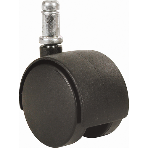 Twin Wheel Caster (300/400 Series), Swivel, 2" (51 mm) Dia., 75 lbs. (34 kg.) Capacity Duraquip Inc