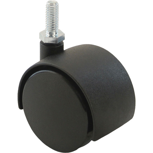 Twin Wheel Caster (300/400 Series), Swivel, 2" (51 mm) Dia., 75 lbs. (34 kg.) Capacity Duraquip Inc