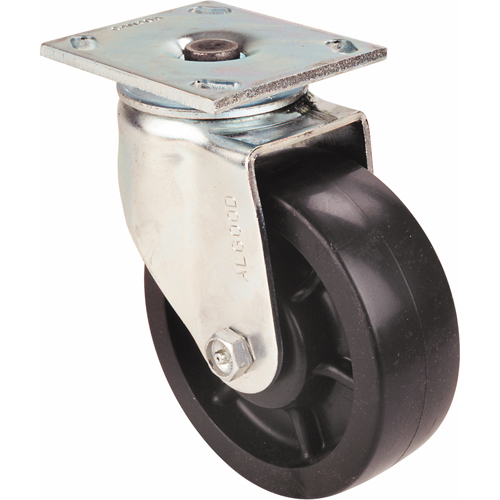 Heavy-Duty EMaxx Kingpin Caster, Rigid, 6" (152.4 mm), Cast Iron, 1200 lbs. (544.3 kg.) Duraquip Inc