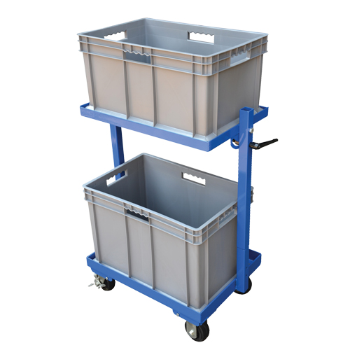 Chariot &agrave; cueillette, Acier, 30-11/16" la x 19-1/4" p, 2 tablettes, Capacit&eacute; 200 lb Duraquip Inc