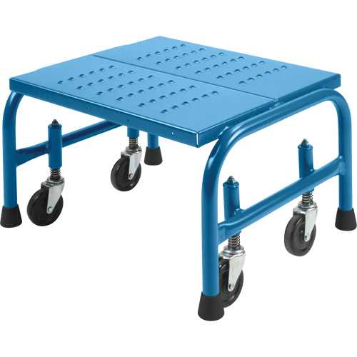 Marche-pied roulant 20 x 16 x 12, 1 marches, Largeur de la marche 18", Hauteur de la plateforme 12", Acier Duraquip Inc
