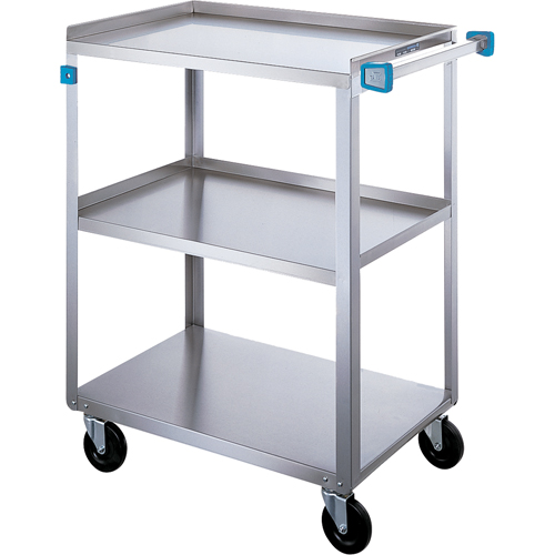 Shelf Cart, 3 Tiers, 18" W x 39" H x 31" D, 500 lbs. Capacity Duraquip Inc