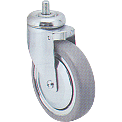 Zinc Plated Caster, Swivel, 5" (127 mm) Dia., 240 lbs. (108 kg.) Capacity Duraquip Inc