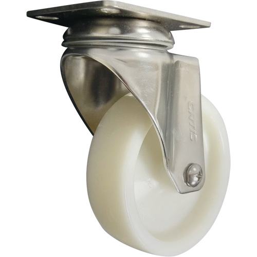 Caster, Swivel, 4" (101.6 mm), Nylon, 200 lbs. (91 kg.) Duraquip Inc