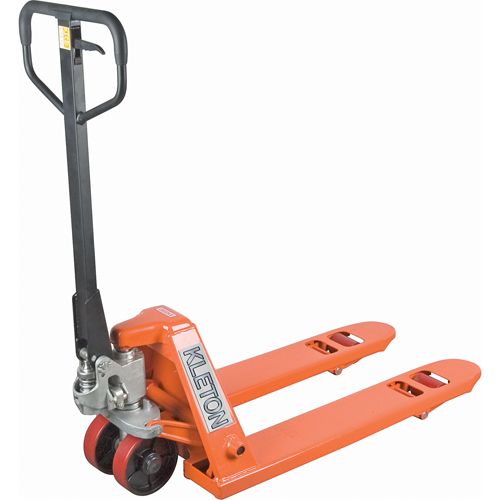 Heavy-Duty Manual Pallet Truck, Steel, 42" L x 27" W, 5500 lbs. Capacity Duraquip Inc