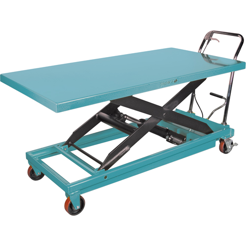 Table &eacute;l&eacute;vatrice robuste &agrave; ciseaux hydraulique, 63" lo x 31-7/8" la, Acier, Capacit&eacute; 1100 lb Duraquip Inc