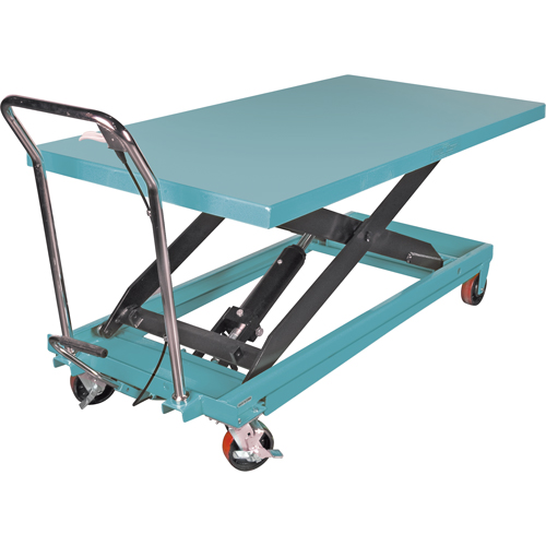 Table &eacute;l&eacute;vatrice robuste &agrave; ciseaux hydraulique, 63" lo x 31-7/8" la, Acier, Capacit&eacute; 1100 lb Duraquip Inc