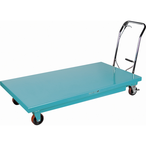 Table &eacute;l&eacute;vatrice robuste &agrave; ciseaux hydraulique, 63" lo x 31-7/8" la, Acier, Capacit&eacute; 1100 lb Duraquip Inc